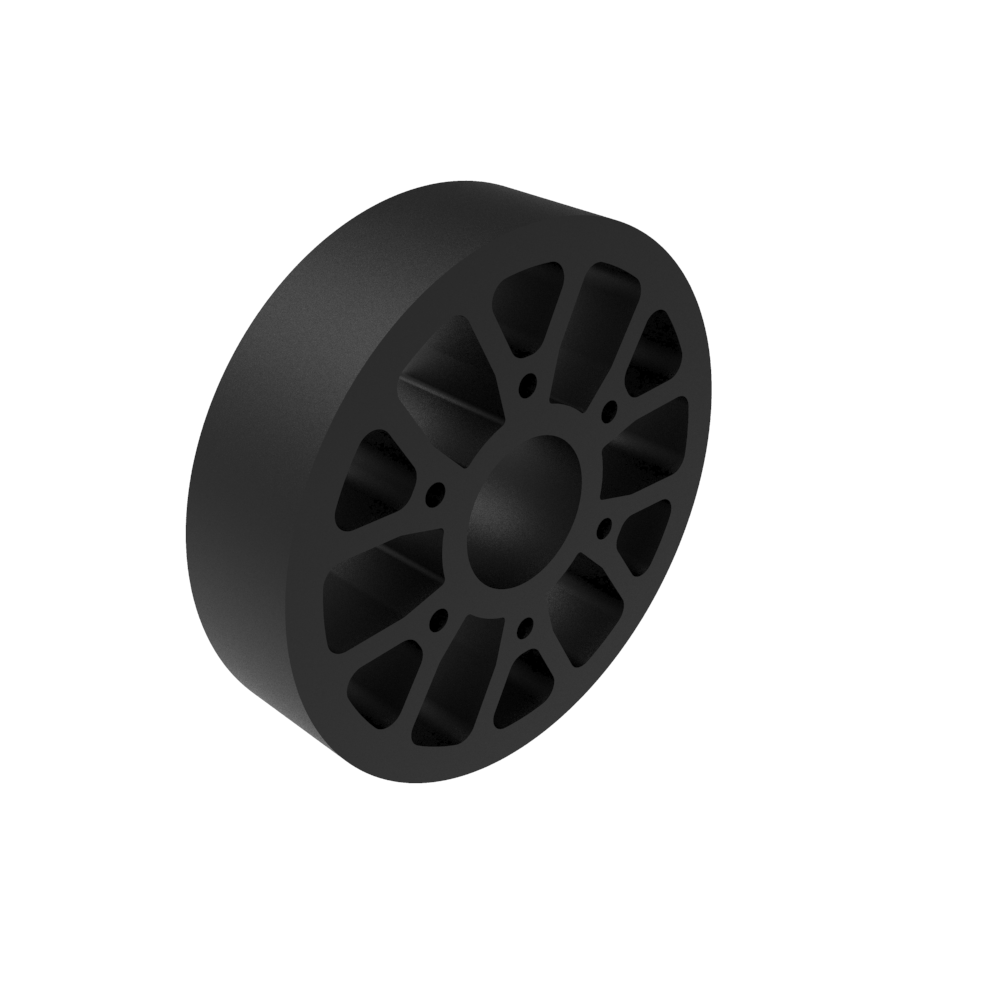 Straight Flex Wheel (4" OD x 1" WD, 1-1/8" ID, 60A) thumbnail