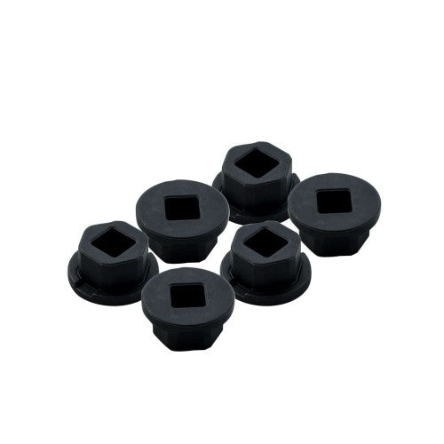Plastic 1/2" VersaHex Adapters v2 (1/4" Square Bore, 1/4" Long) thumbnail