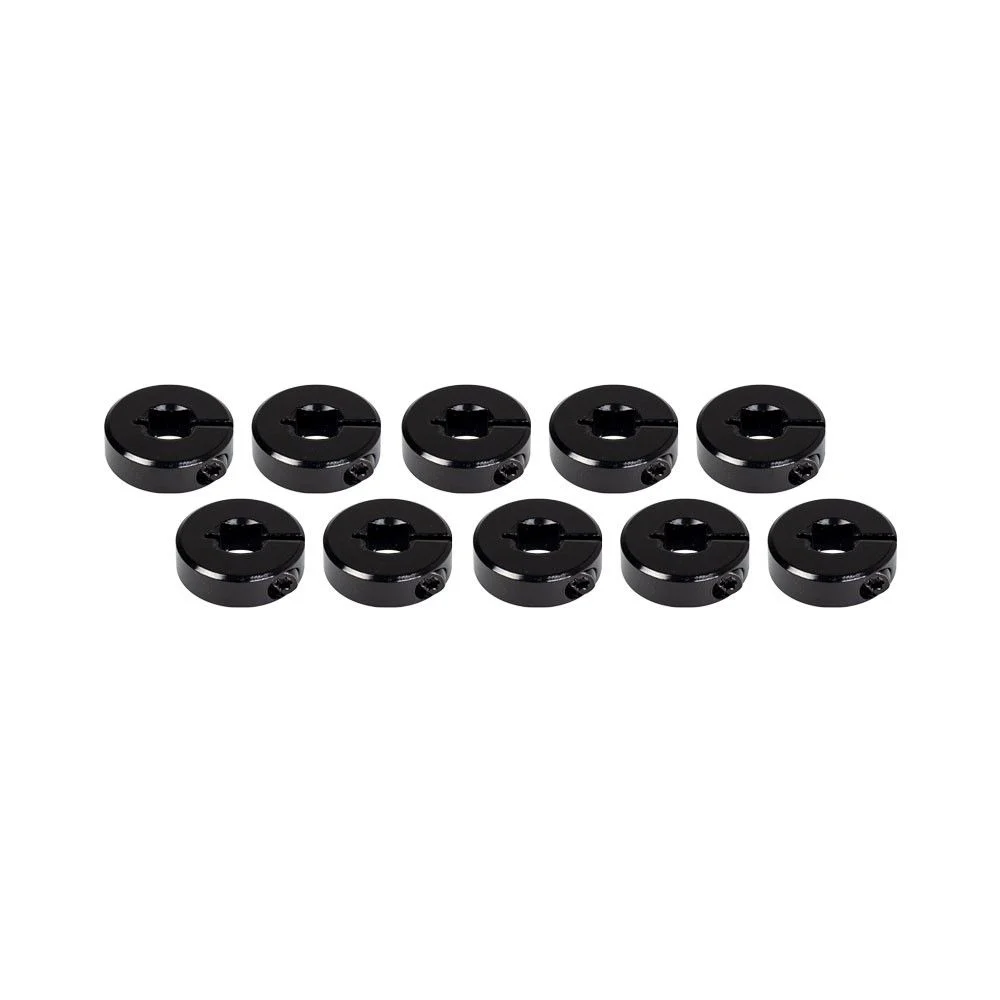 Low Profile High Strength Clamping Shaft Collars (10-pack)