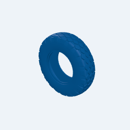 2x Wide, 7x Pitch Diameter Balloon Tire (Offroad Hex Tread) thumbnail