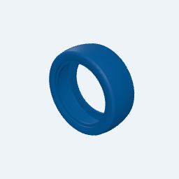 2x Wide, 5x Pitch Diameter Balloon Tire (Racing Slick Tread) thumbnail